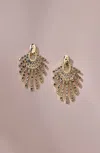 Jjill J.jill Sparkling Goldtone Statement Earrings In Gold