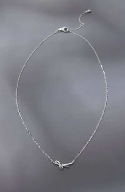 Jjill J.jill Sterling Silver Bow Necklace