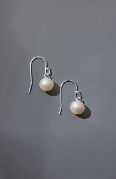 Jjill J.jill Sterling Silver Simple Pearl Earrings