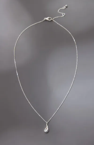 Jjill J.jill Sterling Silver Teardrop Necklace