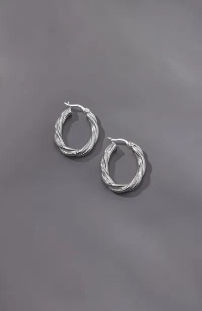 Jjill J.jill Sterling Silver Twist Hoops