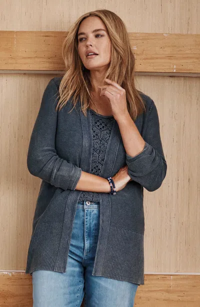 Jjill J.jill Stonewashed Textured Cardi