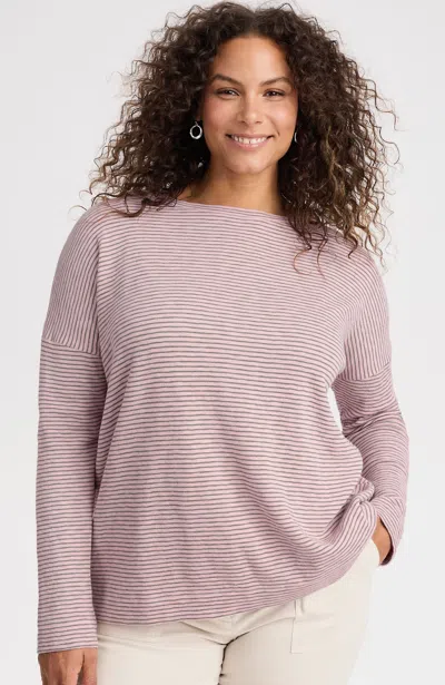 Jjill J.jill Striped Double-knit Top