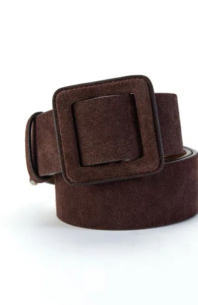 Jjill Suede Buckle Belt In French Roast