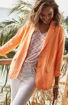 JJILL J.JILL SUMMER LINEN BLAZER