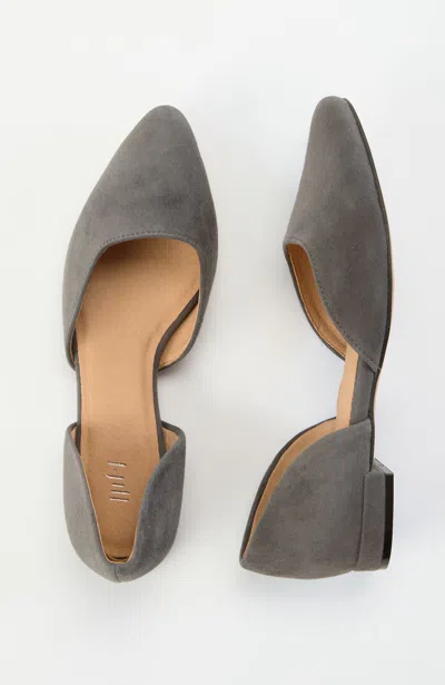 Jjill J.jill Sutton D'orsay Flats In Gray