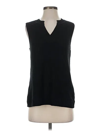 Pre-owned Jjill Sweater Vest In Black