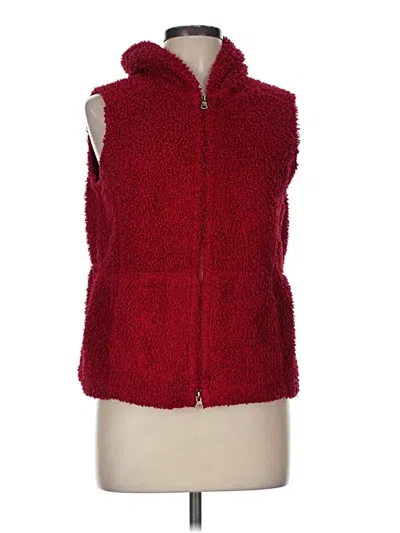 Pre-owned Jjill Sweater Vest In Red