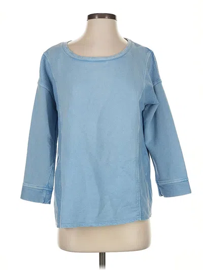 Pre-owned Jjill Sweatshirt In Blue