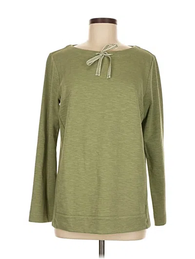 Pre-owned Jjill Sweatshirt In Green
