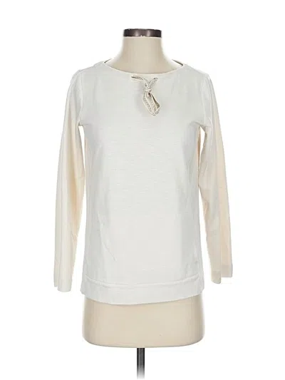 Pre-owned Jjill Sweatshirt In Ivory