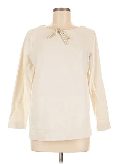 Pre-owned Jjill Sweatshirt In Ivory