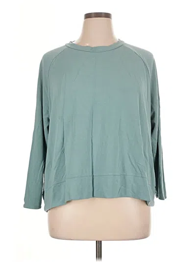 Pre-owned Jjill Sweatshirt In Teal