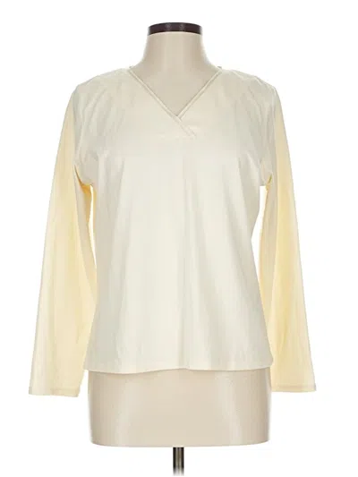 Pre-owned Jjill Sweatshirt In White
