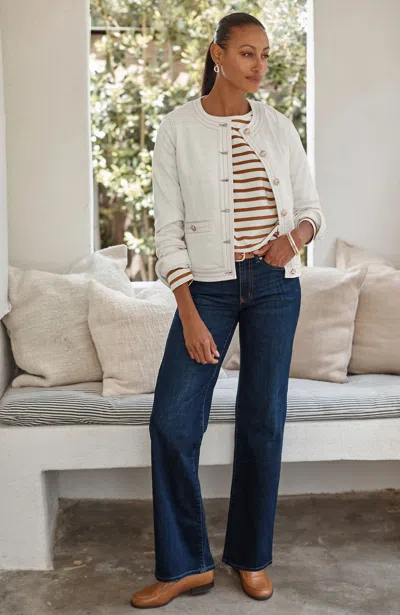 Jjill Tall Authentic Fit Wide-leg Jeans In Iconic Wash