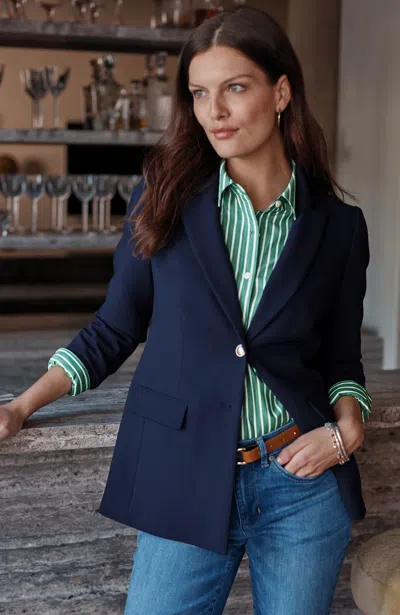 Jjill Tall Boyfriend Blazer Jacket In Classic Navy