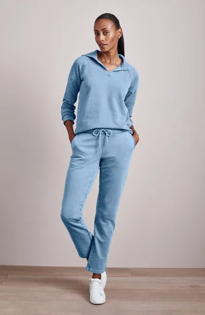 Jjill Tall Fit Garment-dyed Slim-leg Pants In Light Dusk Blue