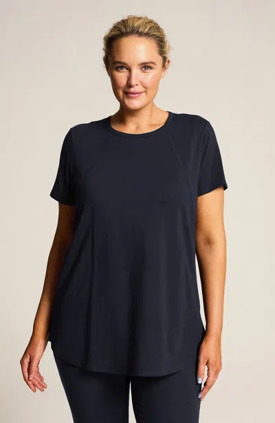 Jjill Tall Fit Progress Seamed Tunic In Navy Blue