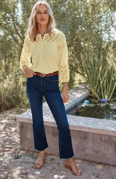 Jjill Tall High-rise Flare Ankle Jeans In Seaside Wash