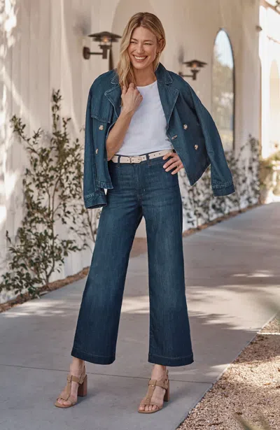 Jjill Tall High-rise Wide-leg Ankle Jeans In Sorrento Wash
