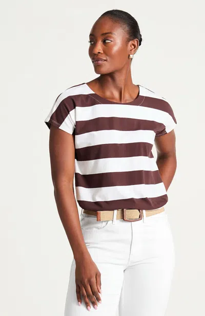 Jjill Tall Luxe Supima Scoop-neck Tee Shirt In Multi