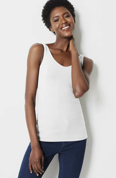 Jjill Tall Perfect Reversible Tank Top In White