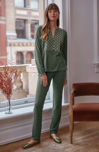 Jjill Tall Pure Jill Affinity Slim-leg Pant Pants In Green