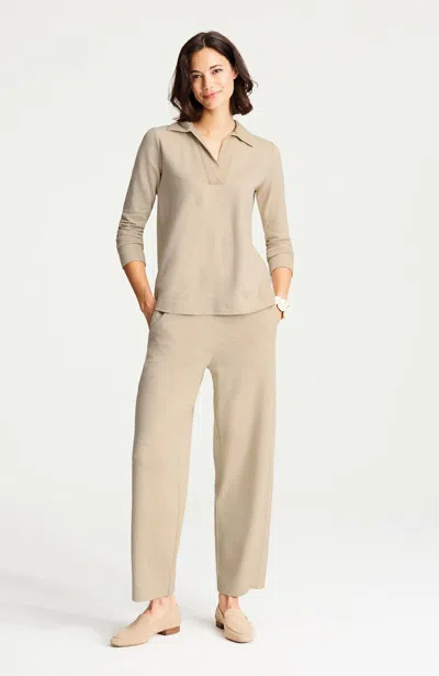 Jjill Tall Pure Jill French Terry Pull-on Pants In Light Dark Oatmeal