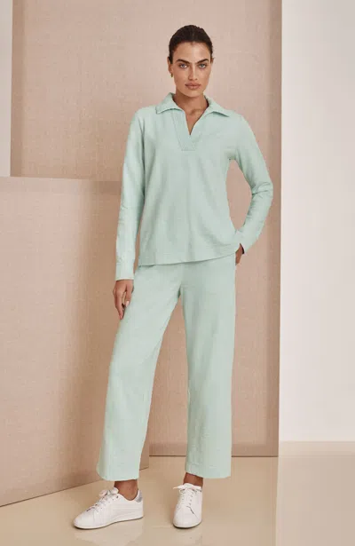 Jjill Tall Pure Jill French Terry Pull-on Pants In Light Sweet Celadon