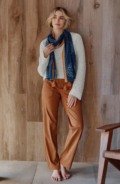 Jjill Tall Pure Jill Garment-dyed Patch-pocket Pants In Light Clove