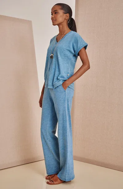Jjill Tall Pure Jill Wide-leg Pants In Misty Day Wash