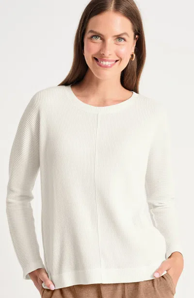 Jjill Tall Relaxed Waffle Top In Cream