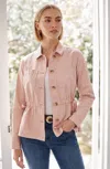 Jjill Tall Side-tie Button-front Jacket In Rosewater
