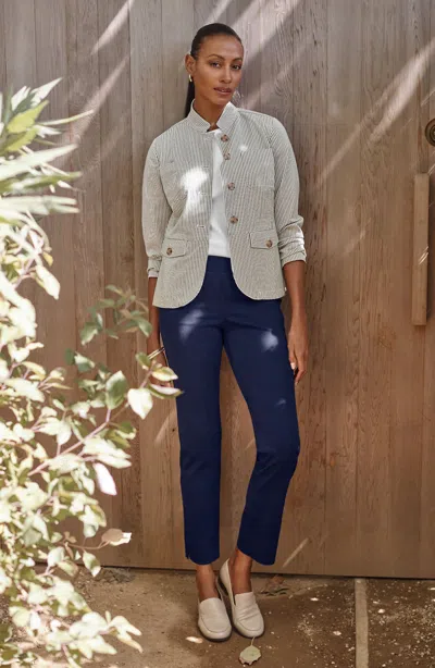 Jjill Tall Smooth Fit Slim-leg Pant Pants In Navy Blue