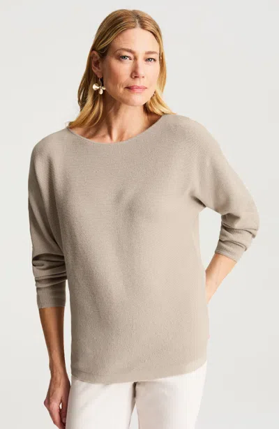 Jjill Tall Wearever Fine-texture Sweater Pullover In Cashew