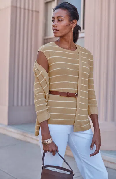 Jjill Tall Wearever Ribbed Cap-sleeve Sweater
