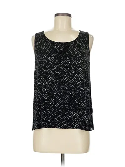 Pre-owned Jjill Tank Top Black Halter Neckline Tops