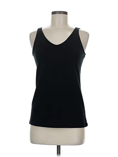 Pre-owned Jjill Tank Top Black Halter Neckline Tops