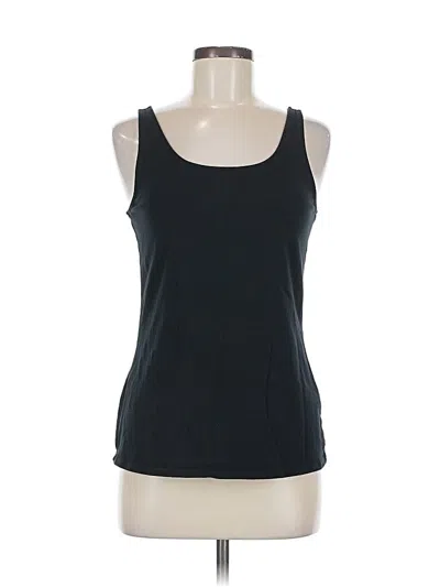 Pre-owned Jjill Tank Top Black Halter Neckline Tops