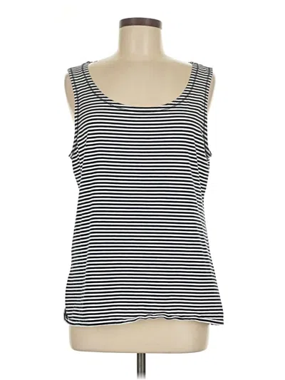 Pre-owned Jjill Tank Top Black Strapless Neckline Tops
