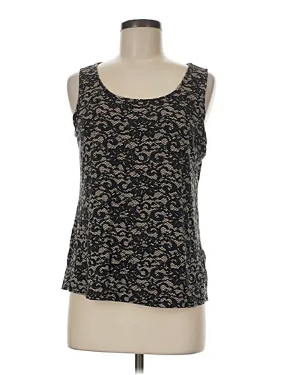 Pre-owned Jjill Tank Top Black Strapless Neckline Tops