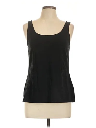 Pre-owned Jjill Tank Top Black Strapless Neckline Tops