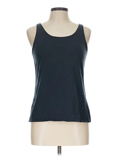 Pre-owned Jjill Tank Top Blue Halter Neckline Tops