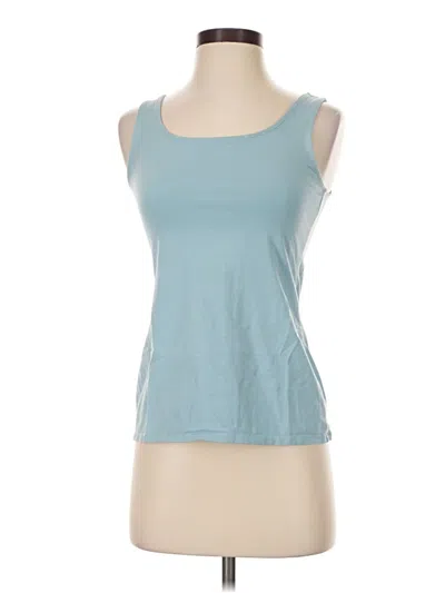 Pre-owned Jjill Tank Top Blue Strapless Neckline Tops