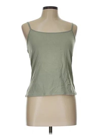 Pre-owned Jjill Tank Top Green Strapless Neckline Tops