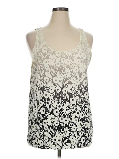 Pre-owned Jjill Tank Top Ivory Halter Neckline Tops