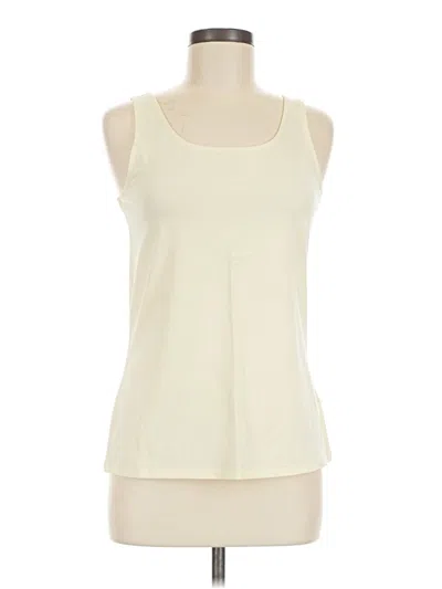Pre-owned Jjill Tank Top Ivory Square Neckline Tops