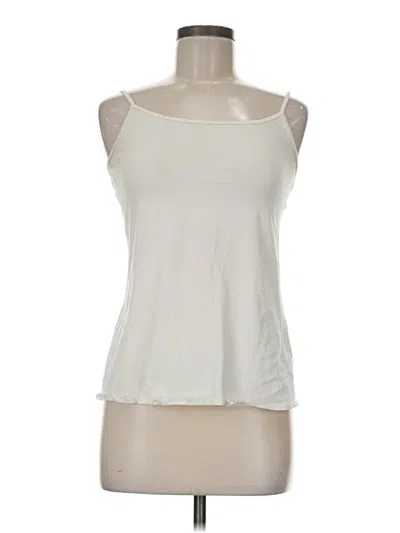 Pre-owned Jjill Tank Top Ivory Strapless Neckline Tops In White