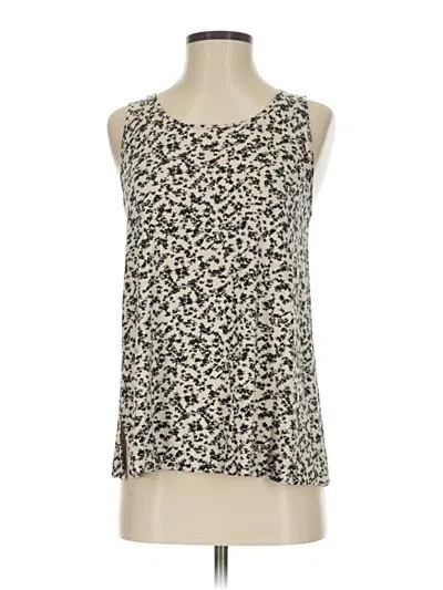 Pre-owned Jjill Tank Top Ivory Strapless Neckline Tops In White