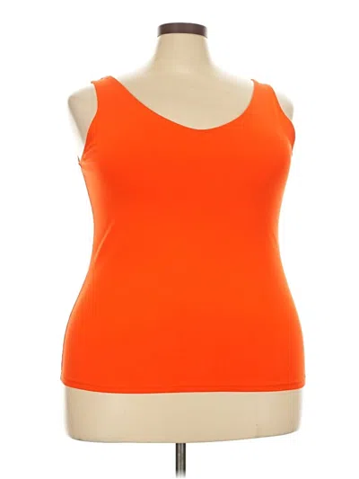 Pre-owned Jjill Tank Top Orange Strapless Neckline Tops